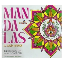 LIBRO DE MANDALAS 21X23 X72 PGS FRASES PODEROSAS / TERCER OJO / JARDIN INTERIOR