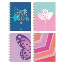 CUADERNO NORPAC A4 TAPA DURA CUADRICULADO 90H LINEA FEMME