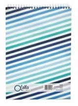 BLOCK ALFA OFICIO CON ESPIRAL 80 HOJAS