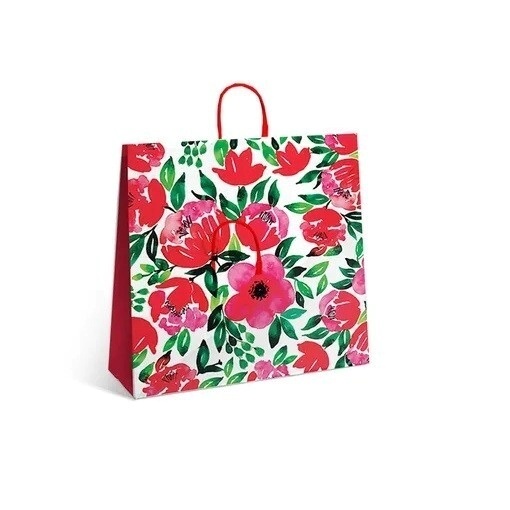 Bolsa Flores Acuarelas 34x17x39 / 36x22x39