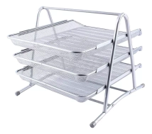 BANDEJA TRIPLE PLATA METAL MESH
