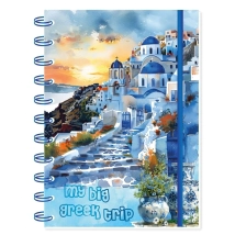 CUADERNO MEDIUM - HOJAS RAYADAS CON DISE&Ntilde;O