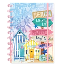 CUADERNO MEDIUM - HOJAS RAYADAS CON DISE&Ntilde;O