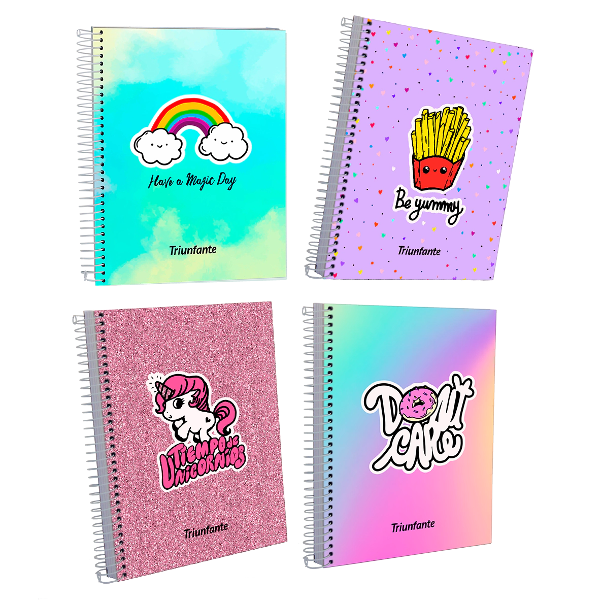 CUAD.C/ESP.TRIUNFANTE SPARKLY T/ENC.A6 80 HJS. ==