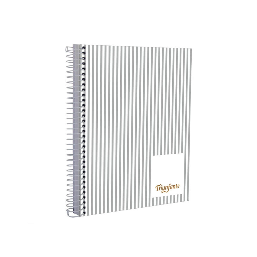 CUAD.C/ESP.TRIUNFANTE CLASICO RAYAS GRIS T/ENC.A5 100 HJS. ==