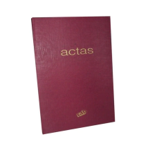 LIBRO DE ACTAS RAB CLOCHETTE 3 manos (300 PAGINAS) 17,5X26,5