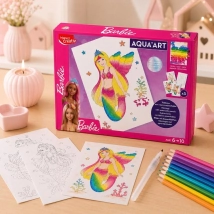 HOJAS PARA ILUSTRACION - AQUA ART BARBIE