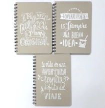 ANOTADOR ECOLOGICO A5 80 HOJAS BLANCAS RAYADO PAPERLAND  80 GR FRASES/NATURALEZA