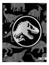 Carpeta Nro. 3 con cord&oacute;n Jurassic World