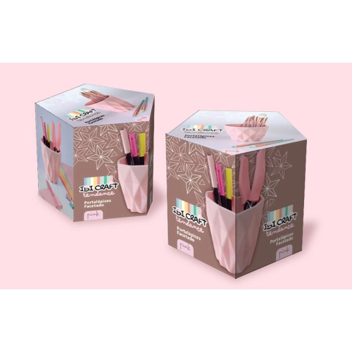 PORTA LAPIZ IBICRAFT ROSA PASTEL