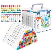 SKETCH MARKER TRIANGULAR DOBLE PUNTA BOX X80