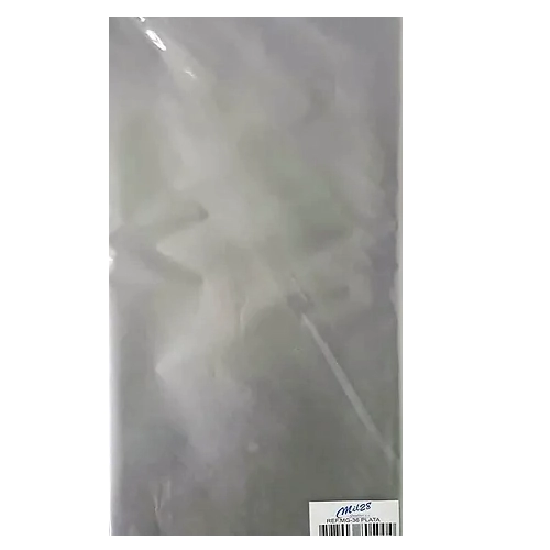 PAPEL SEDA ESPECIALES 50X70 50 HOJAS Metalizado Plata