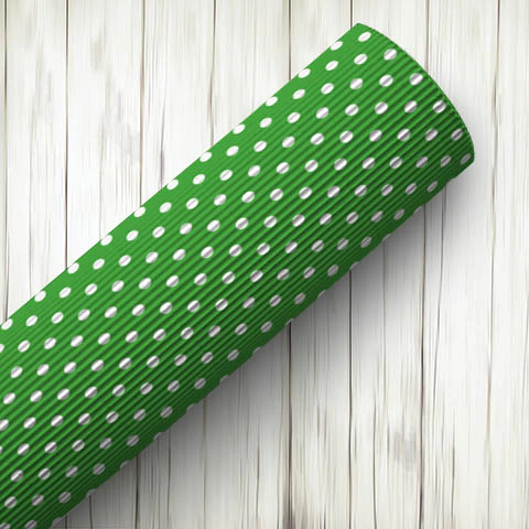CARTON MICROCORRUGADO CARPEL 50X70 LUNARES VERDE OSCURO