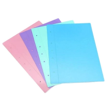 CARPETA A4 (2TAPAS) PVC Colores Pastel