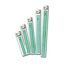 REGLAS 40cm. Estudio.Biseles p/tinta. Color verde transp.BLISTER