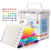 SKETCH MARKER TRIANGULAR DOBLE PUNTA AGUA X48