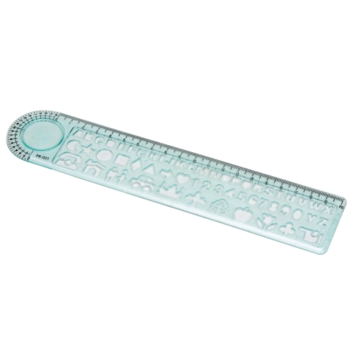 REGLA ESCOLAR C/LUPA 20cm. TUBO x 15PCS.