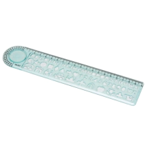 REGLA ESCOLAR C/LUPA 20cm. TUBO x 15PCS.