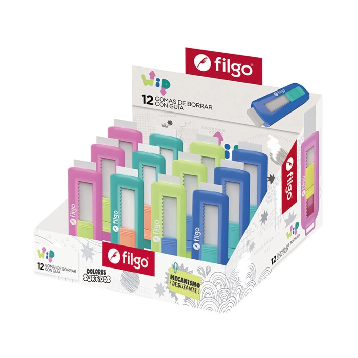 Goma de borrar WIP 4010 / Display 12 surtido