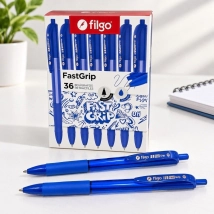 Bol&iacute;grafo retr&aacute;ctil FASTGRIP 1.0 / Caja 36 azul