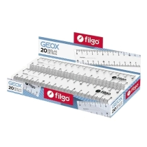 Regla r&iacute;gida GEOX 20cm / Caja 20
