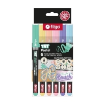 Marcador pintura al agua TNT BRUSH / Estuche 6 pastel