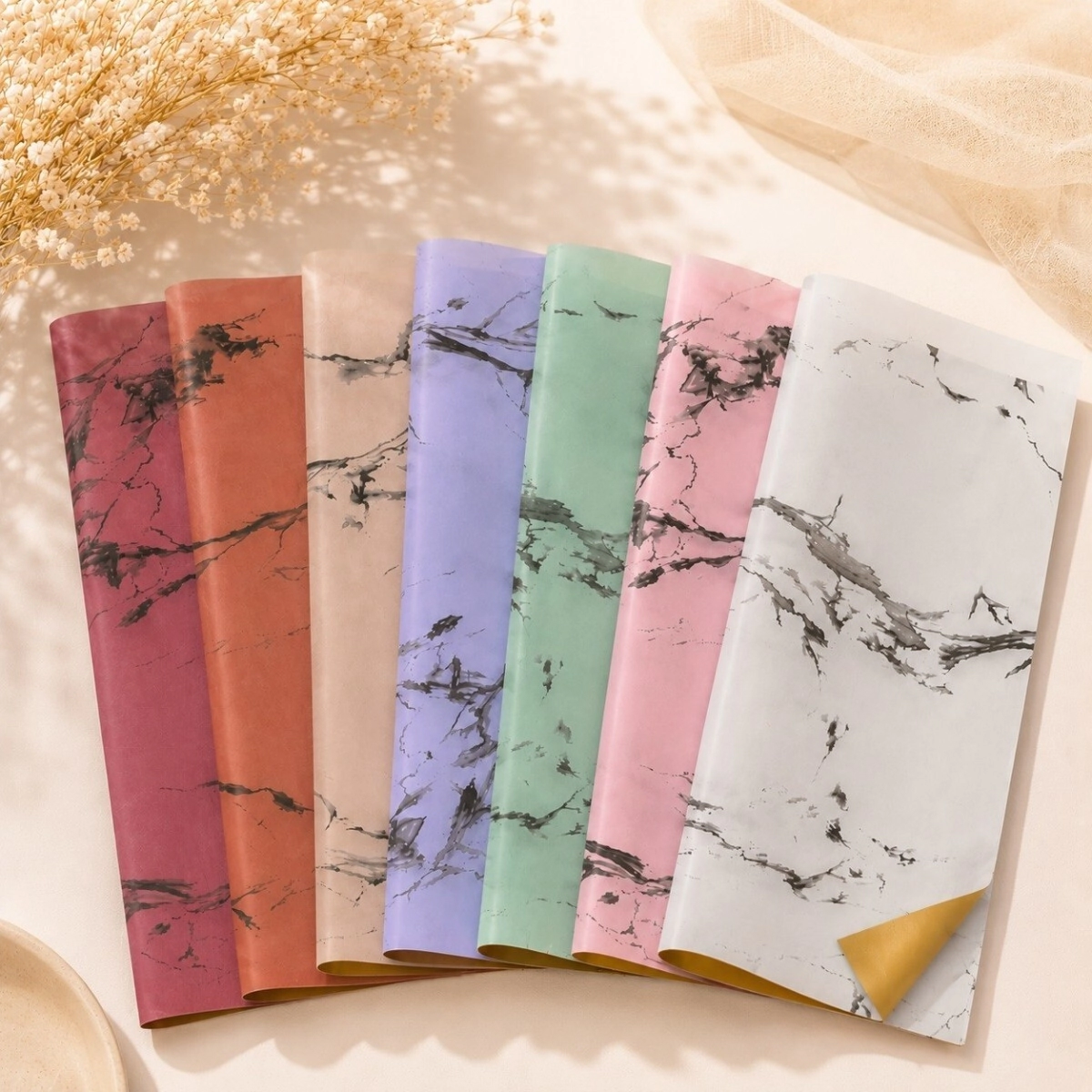 PAPEL COREANO REXON MARMOLADO 018