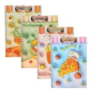 Tabla A4 c/clip estampado fast food