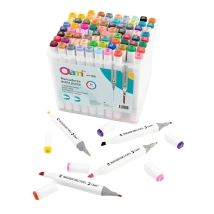 MARCADORES DOBLE PUNTA PARA DISE&Ntilde;O X 80 UNIDADES.