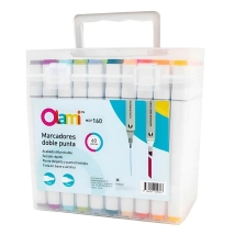 MARCADORES DOBLE PUNTA PARA DISE&Ntilde;O X 60 UNIDADES.