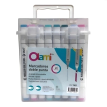 MARCADORES DOBLE PUNTA PARA DISE&Ntilde;O X 48 UNIDADES.