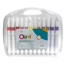 ESTUCHE DE MARCADORES ACRILICOS X 24 UNIDADES.