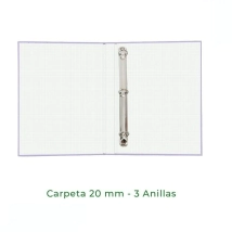 CARPETA 3 ANILLAS- SIN BLOCK - A4         +