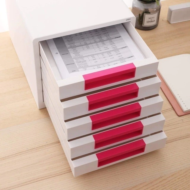 GABINETE RIO 5 CAJONES 277X344X259MM ROSA