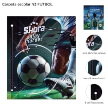 Carpeta escolar N3 Futbol