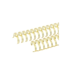 ESPIRAL A4 DOBLE ALAMBRE 2:1 5/8 48 PCS DORADO