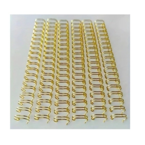 ESPIRAL A4 DOBLE ALAMBRE 2:1 5/8 48 PCS DORADO