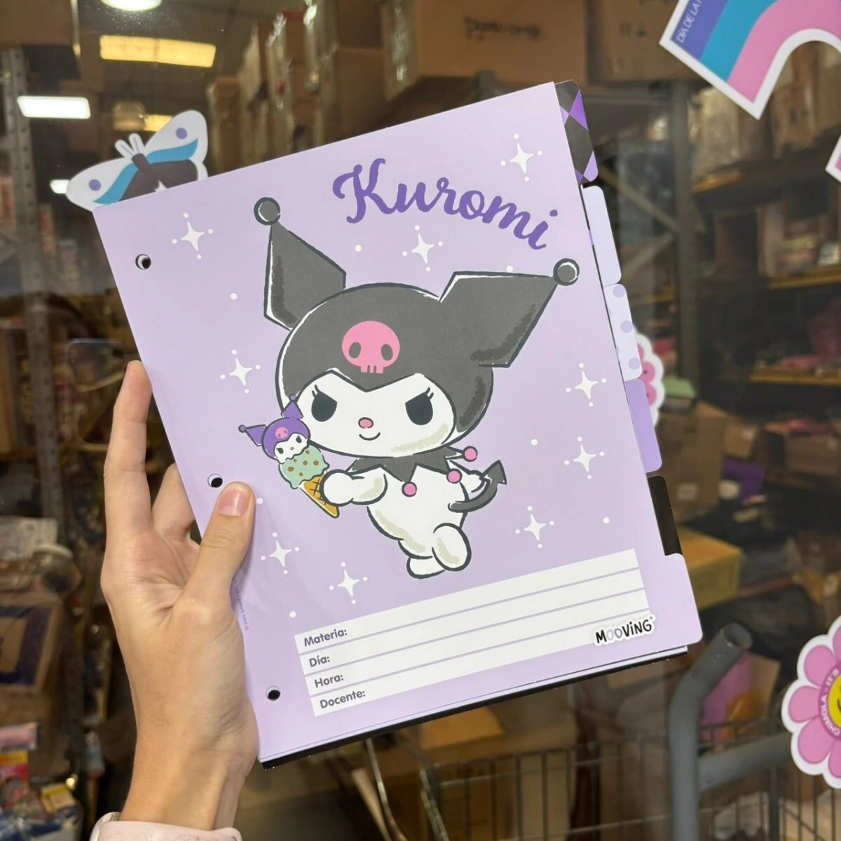 Separadores N3 Kuromi con solapa x6