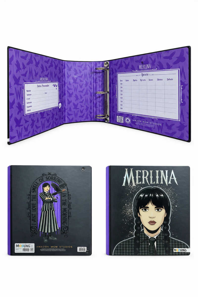 Carpeta Escolar 3x40 Merlina