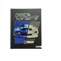Cuaderno 16x21 T/D Cosido 48 hjs. Rapido y Furioso