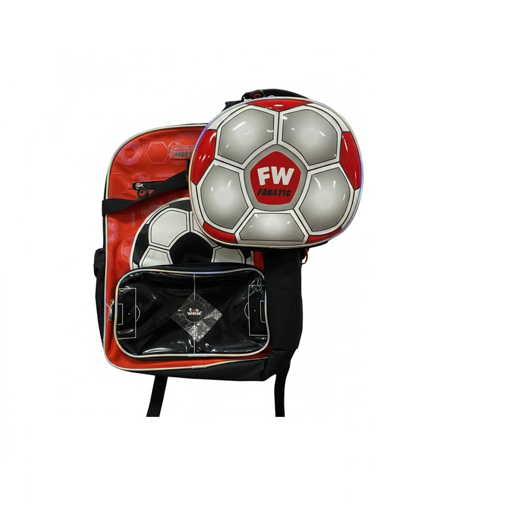 MOCHILA FUN WORLD 17?? C/LUNCHERA FANATIC