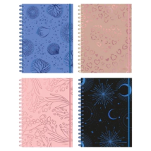 Cuaderno a4 Tapa Dura - 90h: 60G 20L 8COL 2INICIO Linea CHIC