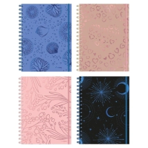 Cuaderno 15x21 Tapa Dura - 90h (60R 20L 8COL 2 INICIO) Linea CHIC