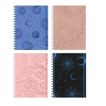 Cuaderno 15x21 Tapa Dura - 90h (60G 20L 8COL 2 INICIO) Linea CHIC