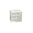 Caja de almacenamiento blanco - 6 compartimiento