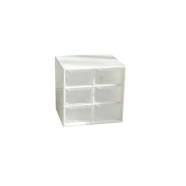 Caja de almacenamiento blanco - 6 compartimiento