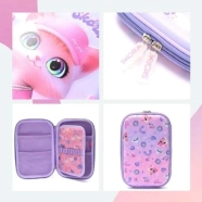 Cartuchera  1 piso termoformada Think Happy Pets lumo 22x16x4cm