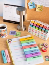 Resaltador TEXT MARKER / Estuche magn&eacute;tico 18 pastel