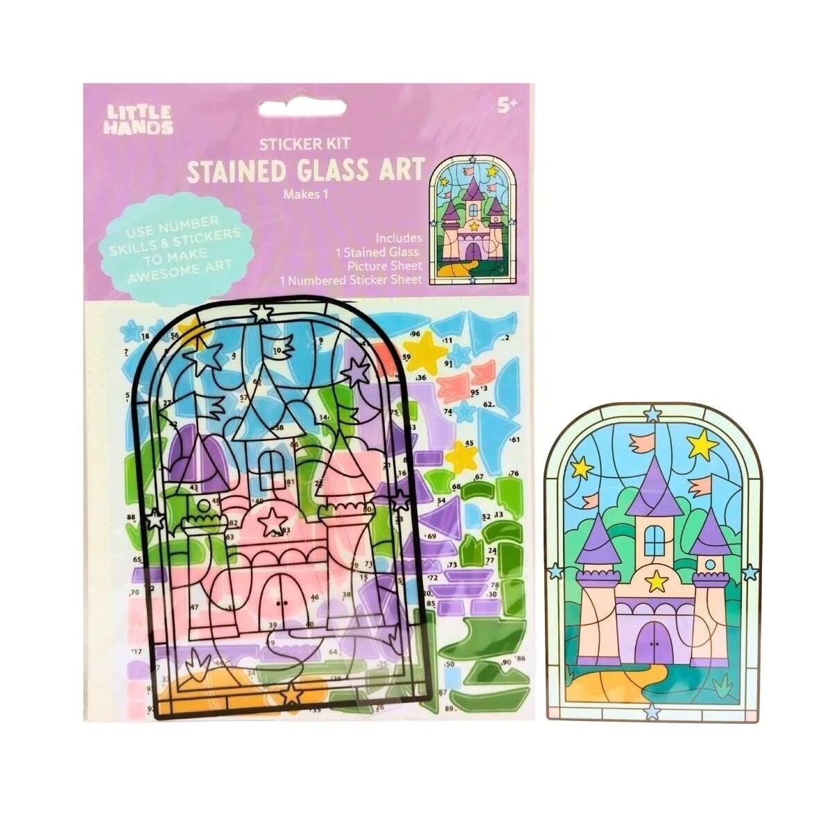 Kit de Vitral con Sticker - Castillo