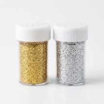 DISPLAY DE BRILLANTINAS DE 8 grs 12 DORADO Y 12 PLATA